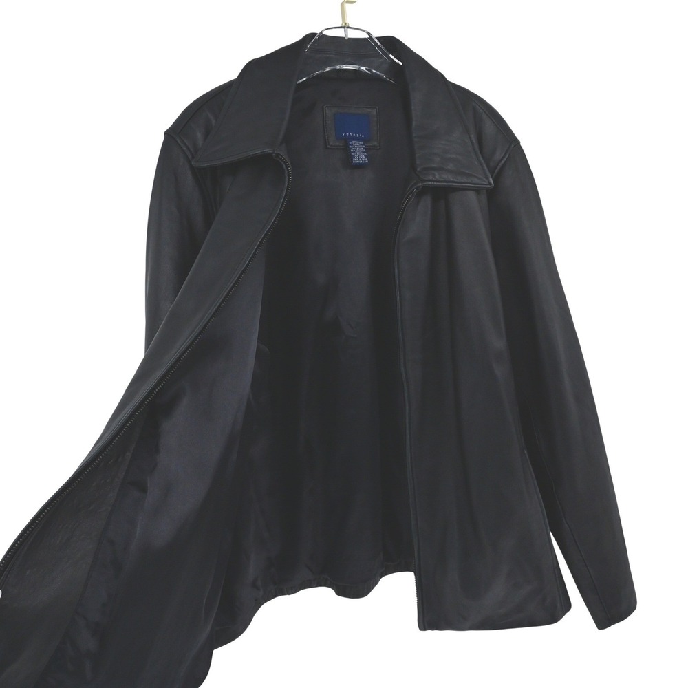 Black Leather Womens Plus Size 22 Jacket Goth Dark Academia Indie Sleaze Grunge